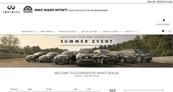 Desktop Screenshot of mikewardinfiniti.com